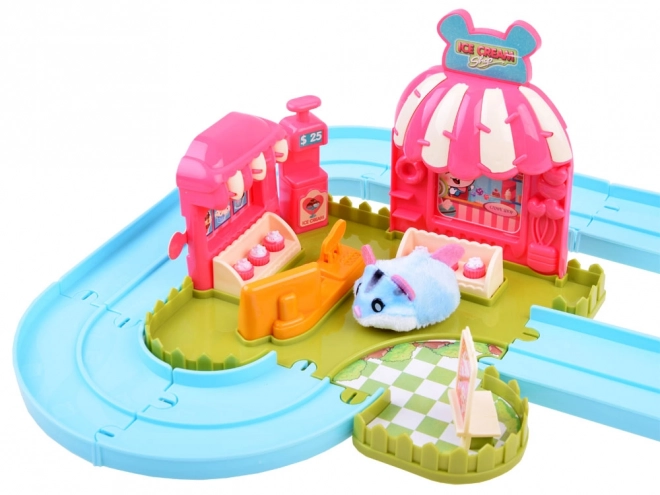 Piste de hamster interactive - Accessoires pour salon de crème glacée ZA3989
