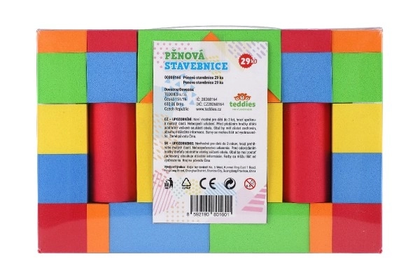 Kit de construction en mousse colorée pour enfants
