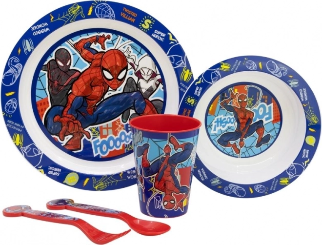 Set de repas pour enfants 5v1 Spiderman