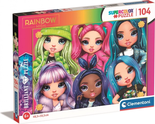 Puzzle Clementoni Rainbow High : Amies arc-en-ciel 104 pièces