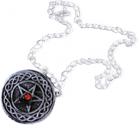Collier gothique avec pentagramme