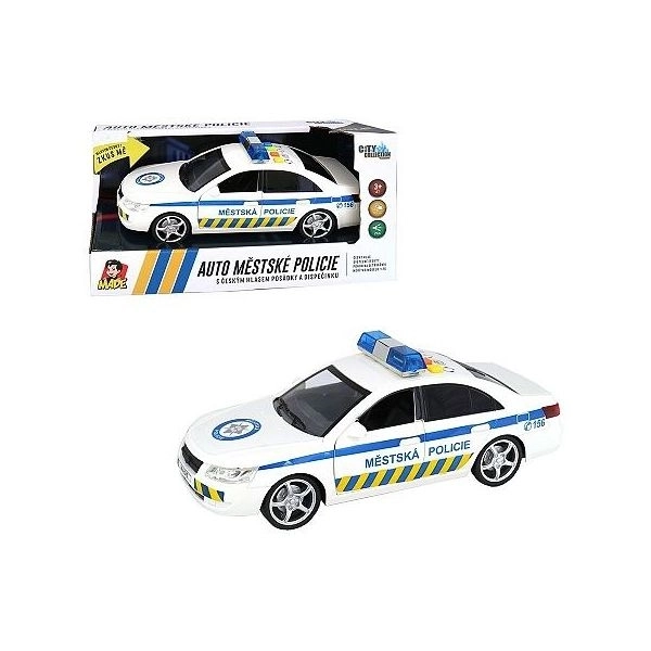 Voiture de la police municipale avec voix