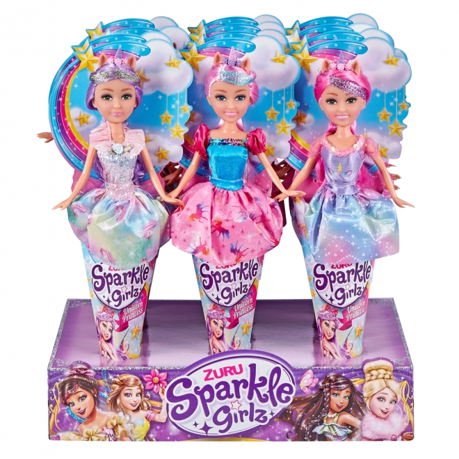 Fée licorne Sparkle Girlz en cornet