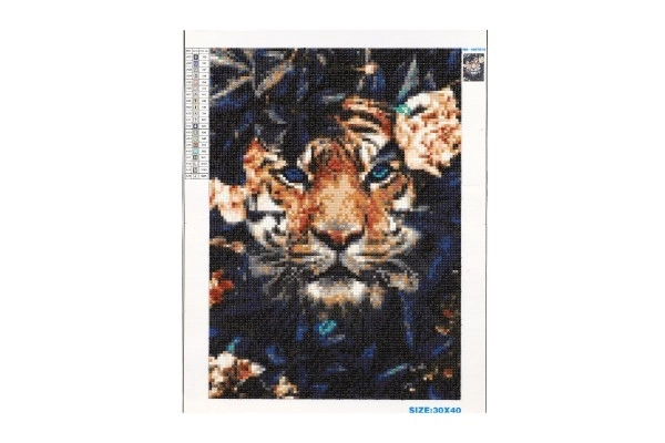 Peinture au diamant Tigre Caché 30x40 cm