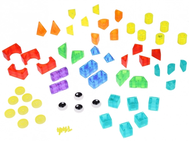 Blocs magnétiques 3D Blocs magnétiques lumineux 64 pièces ZA5240