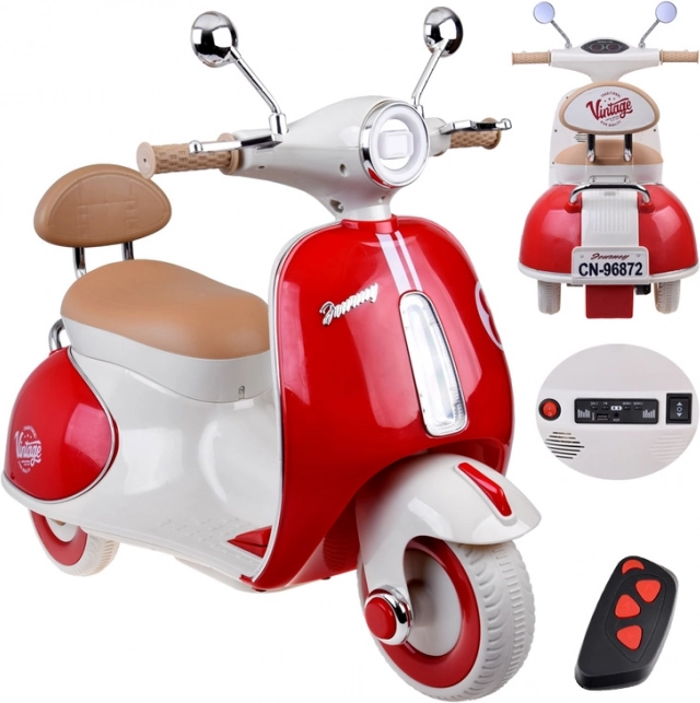 Scooter électrique classique pour enfants orange