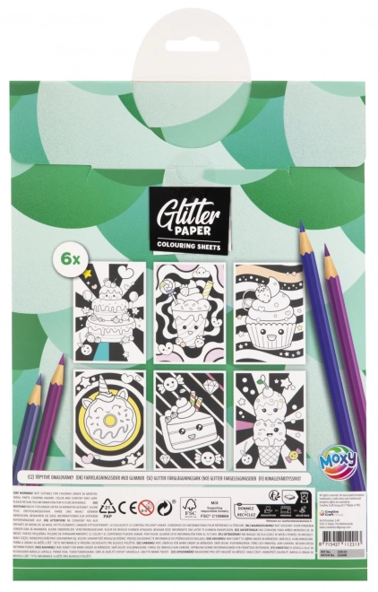 Livres à colorier brillants taille A4