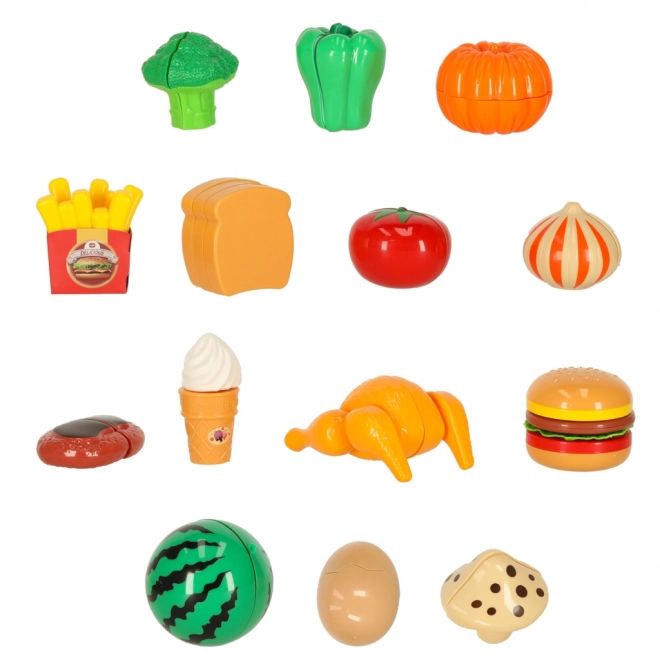 Ensemble d'aliments à découper 26 pcs