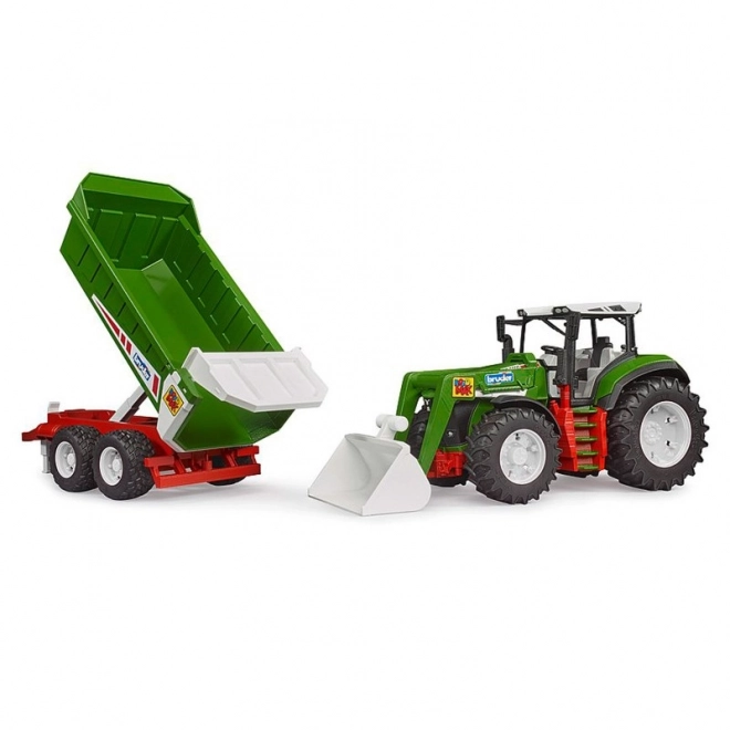 Bruder Tracteur ROADMAX avec chargeur frontal et remorque