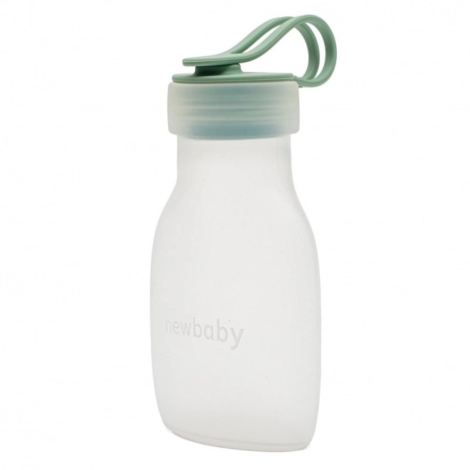 Biberon en silicone New Baby vert