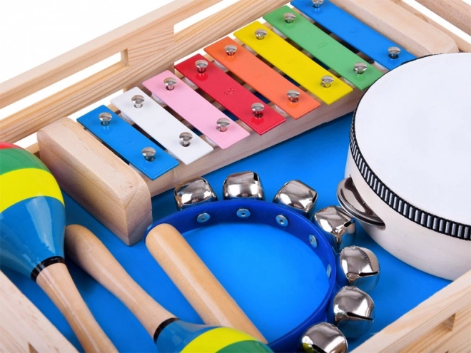 Ensemble musical en bois pour enfants