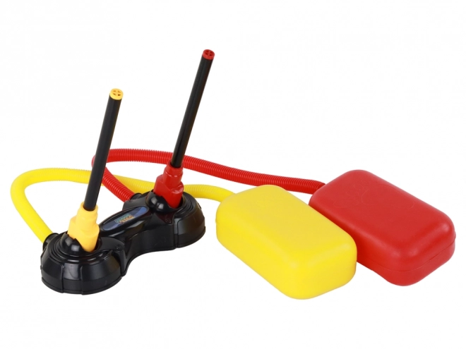 Pompe de fusée en mousse jaune rouge 6 pièces