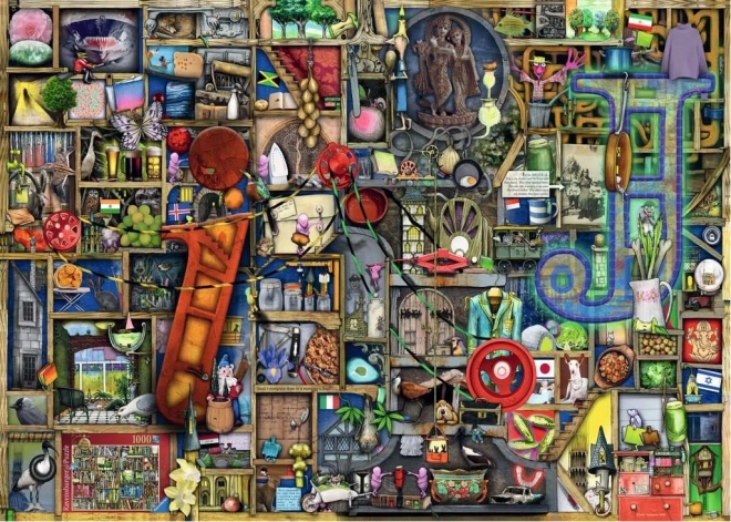 RAVENSBURGER Puzzle Alphabet Incroyable - lettre I et J 1000 pièces