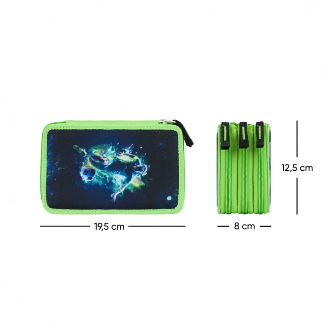 BAAGL Trousse Écolier à Trois Couches Joueur de Football
