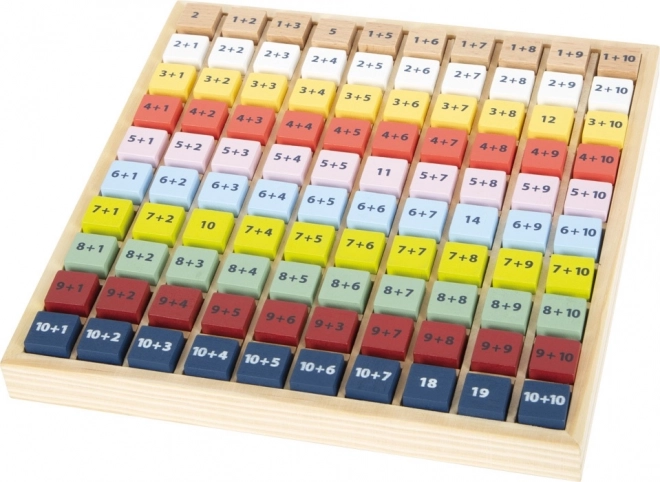 Table d'addition éducative en bois