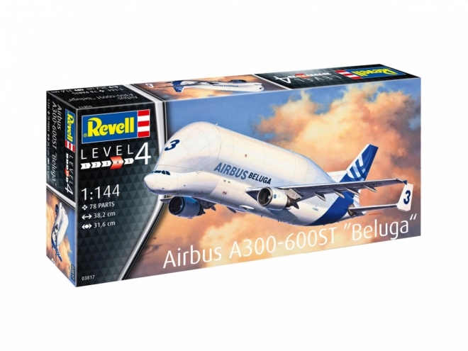 Modèle en plastique avion Airbus A300-600ST Beluga 1/144