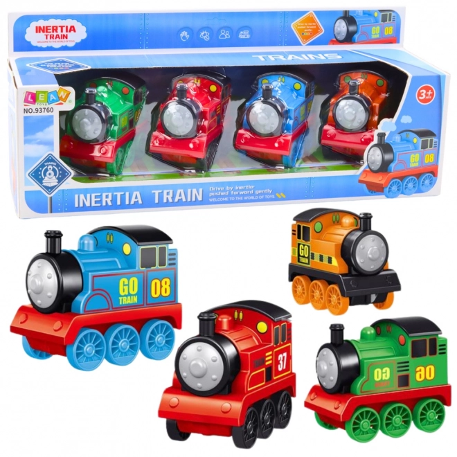 Ensemble de locomotives avec propulsion 4 pièces