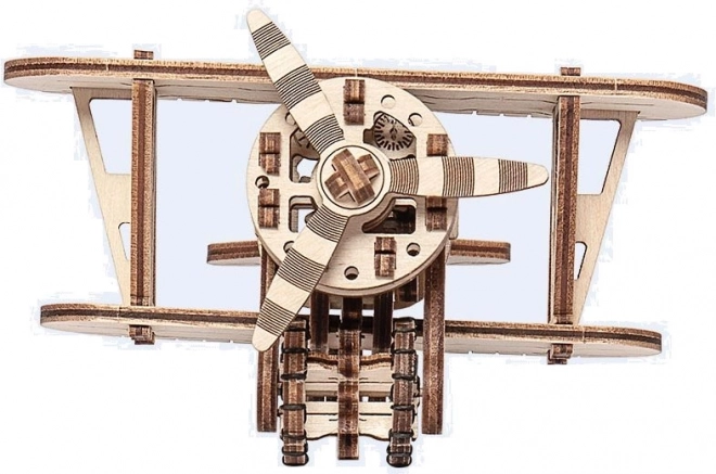 Puzzle 3D en bois biplan