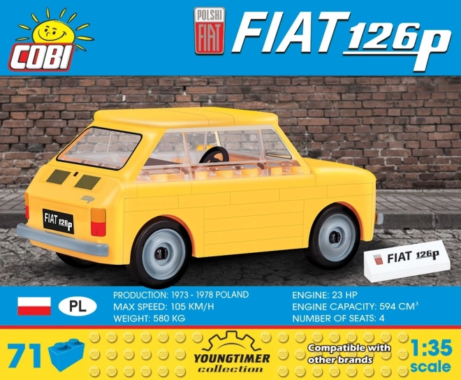Jeu de construction 71 éléments Polski Fiat 126P