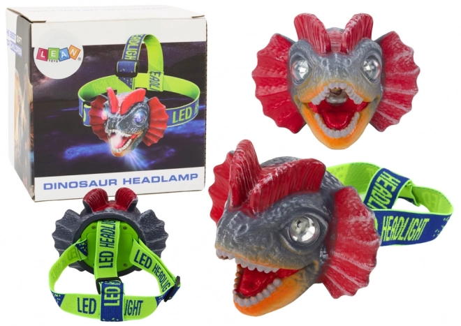 Lampe frontale Dinosaur Bande réglable 3 LED diodes