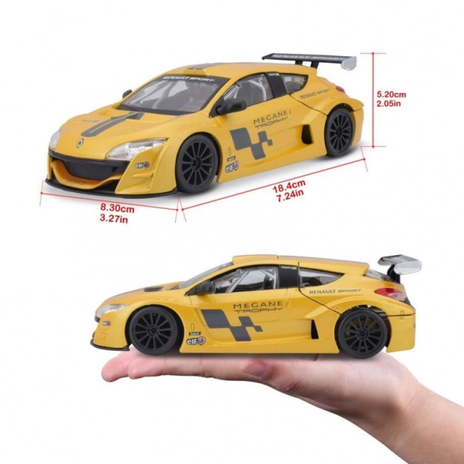 Bburago 1:24 Renault Mégane Trophy Métallique Jaune 18-22115