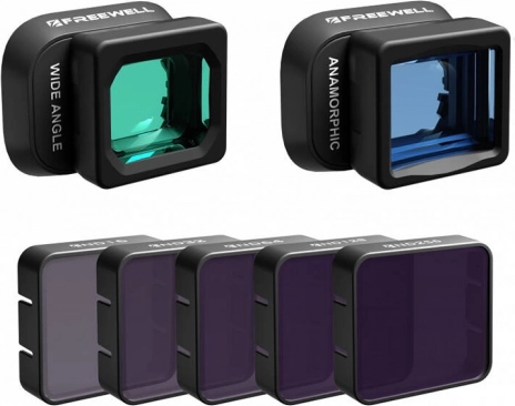 Ensemble de filtres grand angle, anamorphique et ND pour DJI Mini 4 Pro