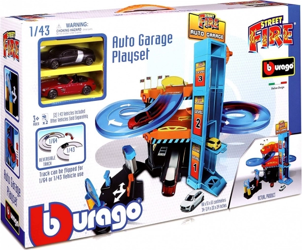 Bburago garage en descente avec ascenseur 1:43