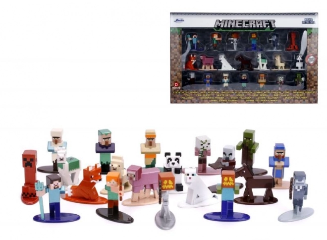 Figurines métalliques de collection Minecraft 20 pcs