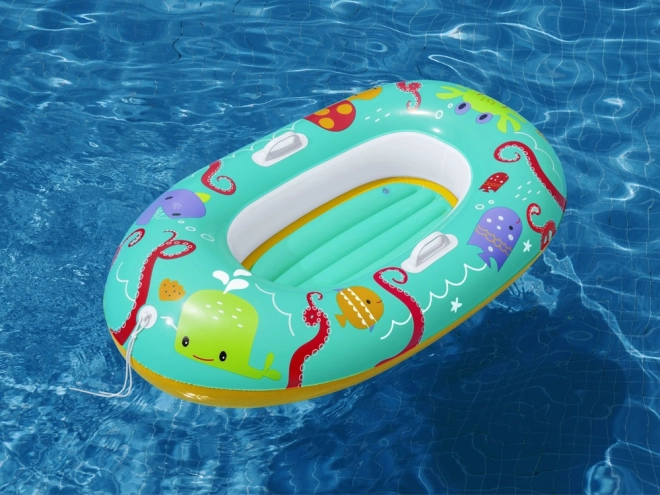 Bateau gonflable pour enfants Bestway avec motifs d'animaux marins