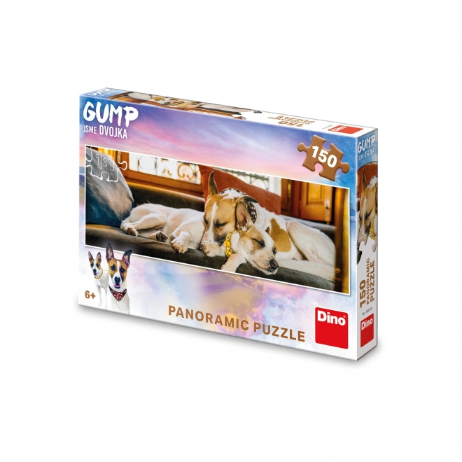 Gump : Nous sommes un duo - Sur le canapé 150 pièces puzzle panoramique