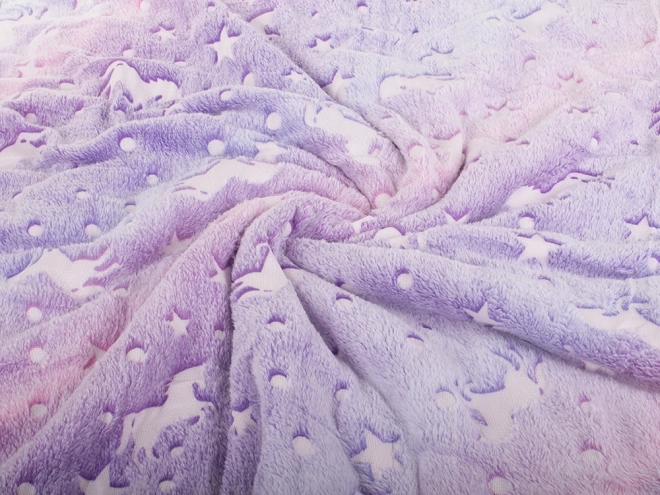Couverture lumineuse avec poneys 150x200 cm