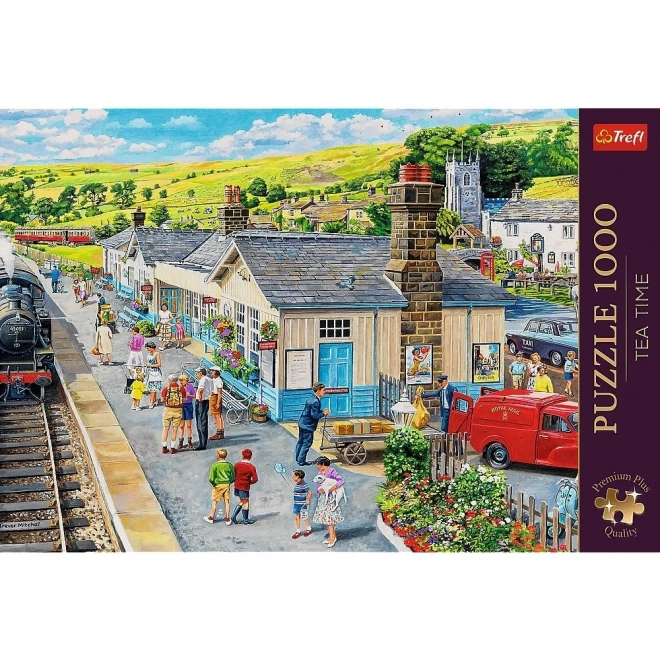 TREFL Puzzle Premium Plus Tea Time : Gare 1000 pièces