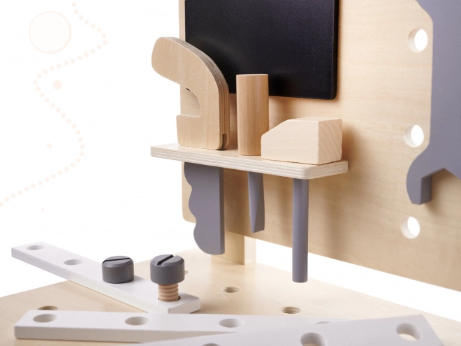 Atelier en bois avec outils