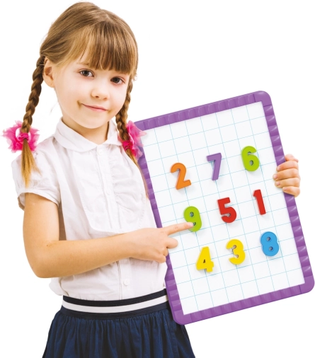 Tableau magnétique avec chiffres – set de 48 aimants