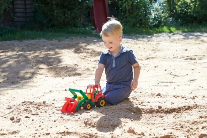 Tracteur actif avec pelle