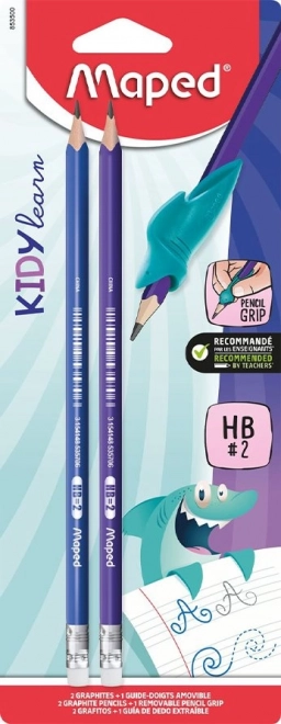 Ensemble de crayons graphiques Maped Kidy Learn Finger Guide 2 pcs