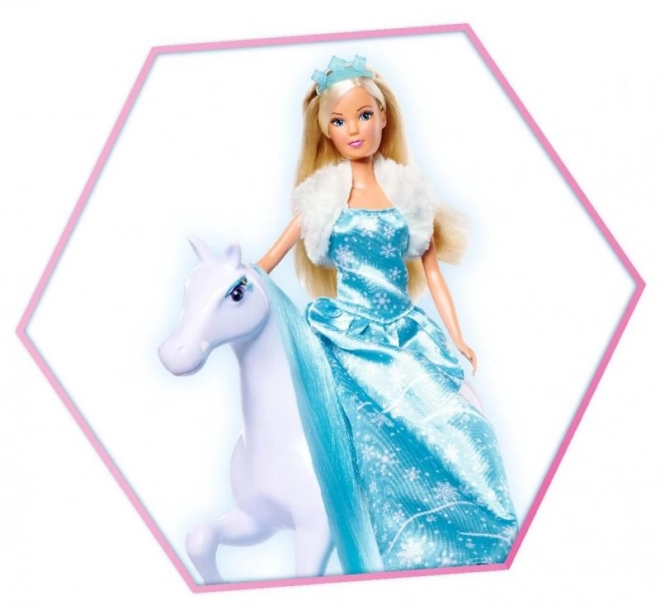 Poupée Steffi avec cheval Snow Dream