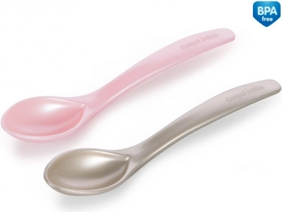 Canpol Babies cuillères en plastique pour enfants 2 pièces roses