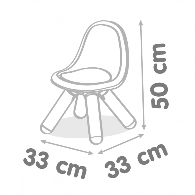 Chaise enfant bleue