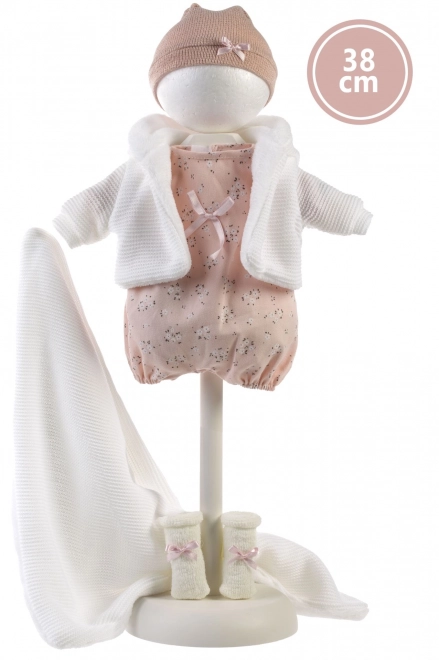 Llorens 385L LOLA - poupée réaliste avec sons et corps en tissu doux - 38 cm
