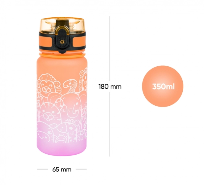Bouteille BAAGL Tritan Gradient Animaux 350 ml