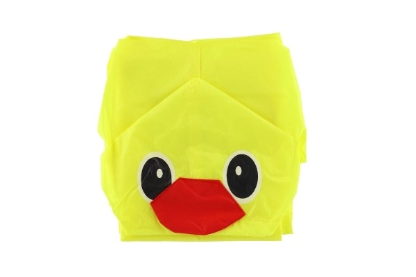 Poncho enfant canard taille 110-120cm jaune en pochette 23x25cm