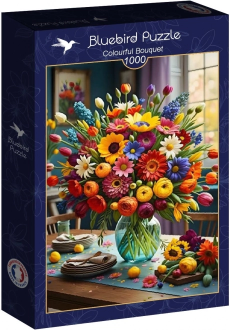 Puzzle Bouquet coloré 1000 pièces