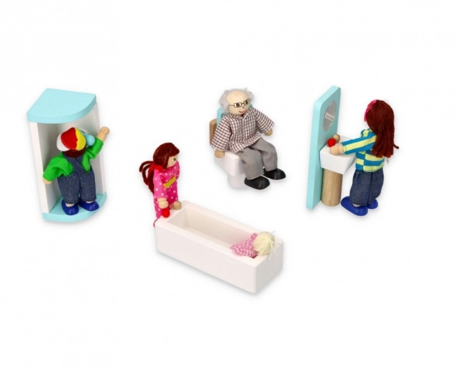 Poupées pour maison de poupée - famille