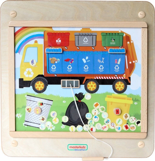 Table éducative Masterkidz de tri des déchets Montessori