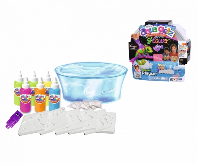 Ensemble Aqua Gelz Deluxe brillant dans le noir
