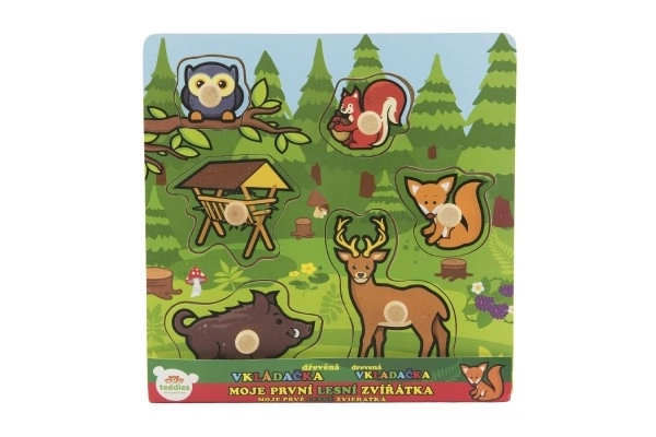 Puzzle d'insertion Mes premiers animaux de la forêt - 6 pièces