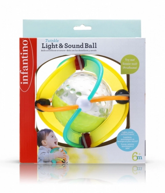 Infantino balle en caoutchouc lumières, sons