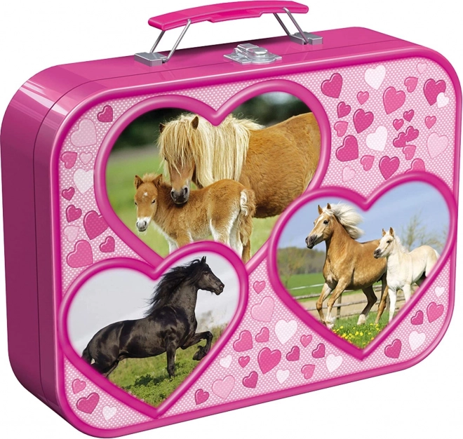 Valise en métal attrayante
