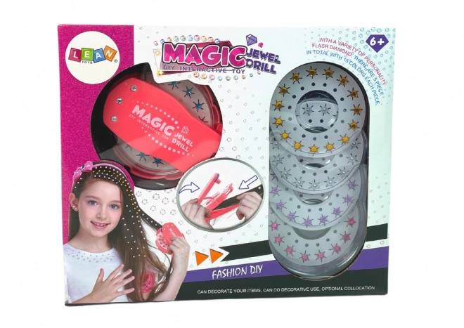 Ensemble Bijoux Décorations Cheveux Applicateur de Diamants